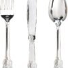 300 Pieces Gold Plastic Silverware - Heavy Duty Disposable Gold Cutlery Set Plastic Gold Silverware Set Plastic Includes 100 Forks, 100 Spoons, 100 Knives for Party