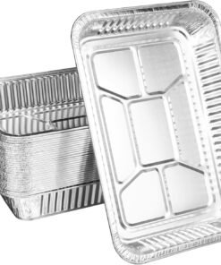 Aluminum Pans 12.2 * 8.5 * 2In (20 Pack) Disposable Aluminum Foil Pans For Baking, Roasting, Steam Table Tray, Cookware, Food Prepping, Cake & Oven Pan??