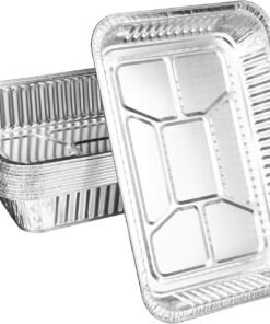 Aluminum Pans 12.2 * 8.5 * 2In (20 Pack) Disposable Aluminum Foil Pans For Baking, Roasting, Steam Table Tray, Cookware, Food Prepping, Cake & Oven Pan??