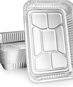 Aluminum Pans 12.2 * 8.5 * 2In (20 Pack) Disposable Aluminum Foil Pans For Baking, Roasting, Steam Table Tray, Cookware, Food Prepping, Cake & Oven Pan??